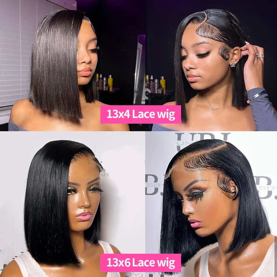 Glueless Straight Bob Wig X Lace Frontal Pre