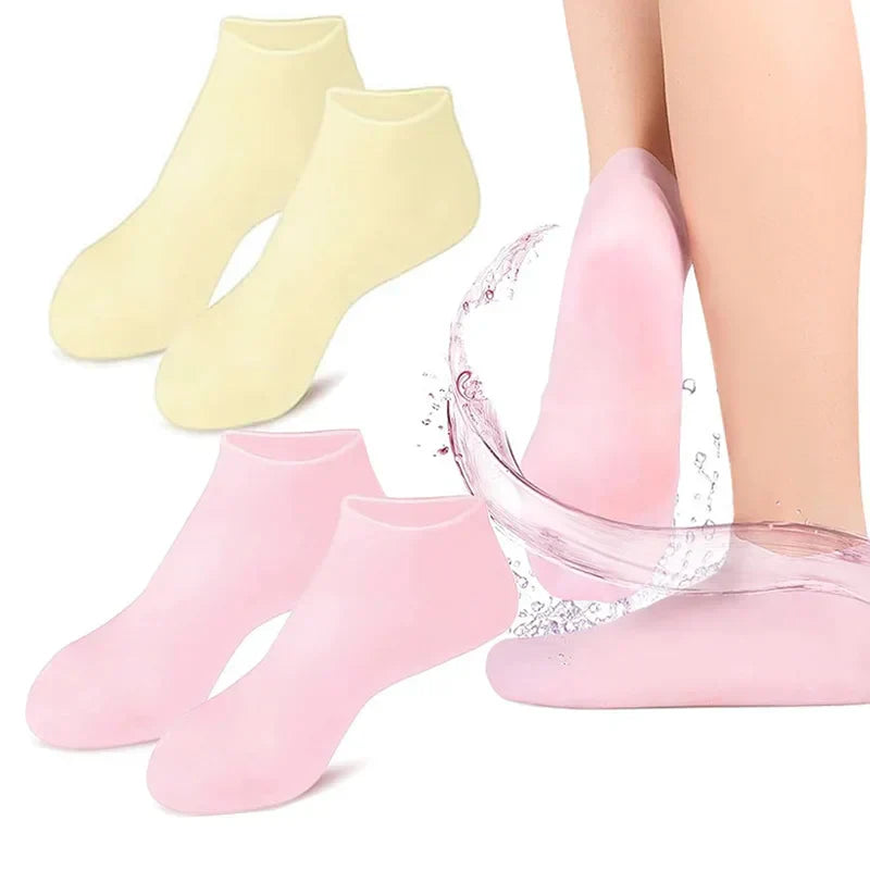Pair Silicone Foot Care Socks Anti Cracking Moisturizing