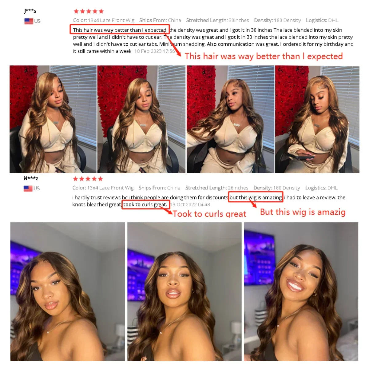 Hd Lace Front Wig For Women