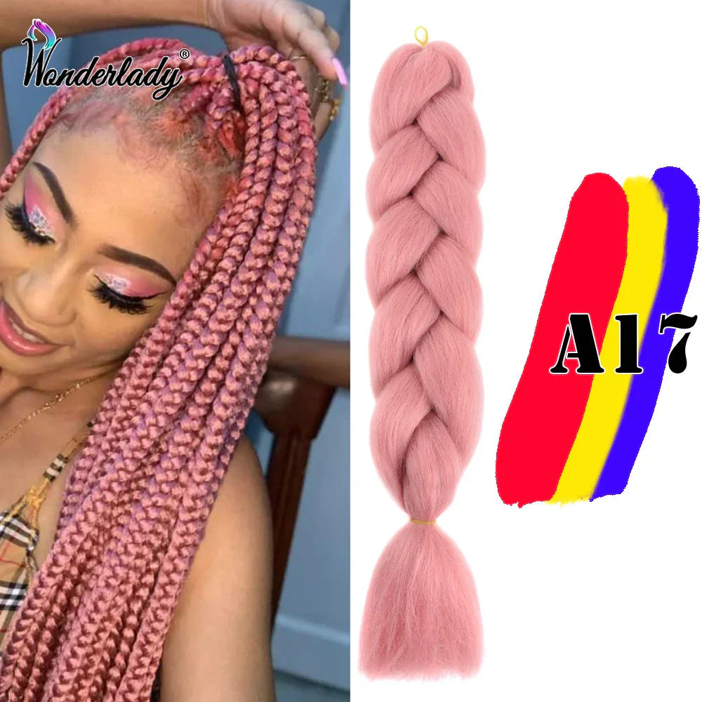 Wonderlady Color Long Colored Braiding Hair Jumbo Braids