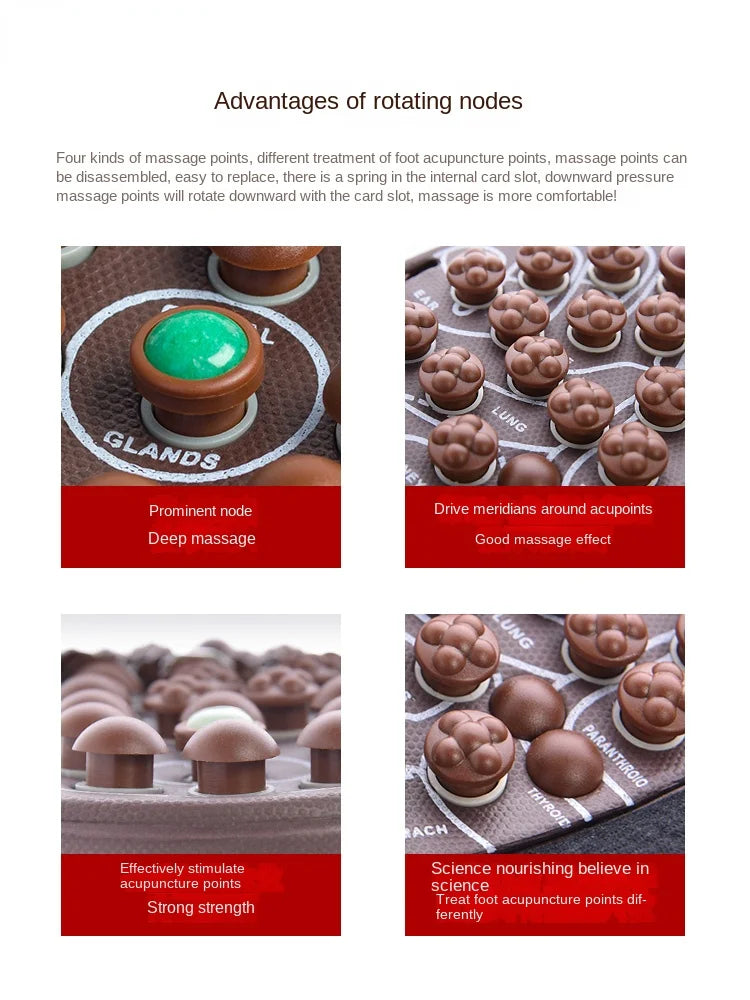 Jade Massage Button Slippers Feet Massager Acupoint Massage