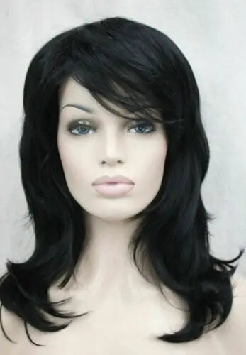 Women Wig Ladies Wig Natural Short Wine Red