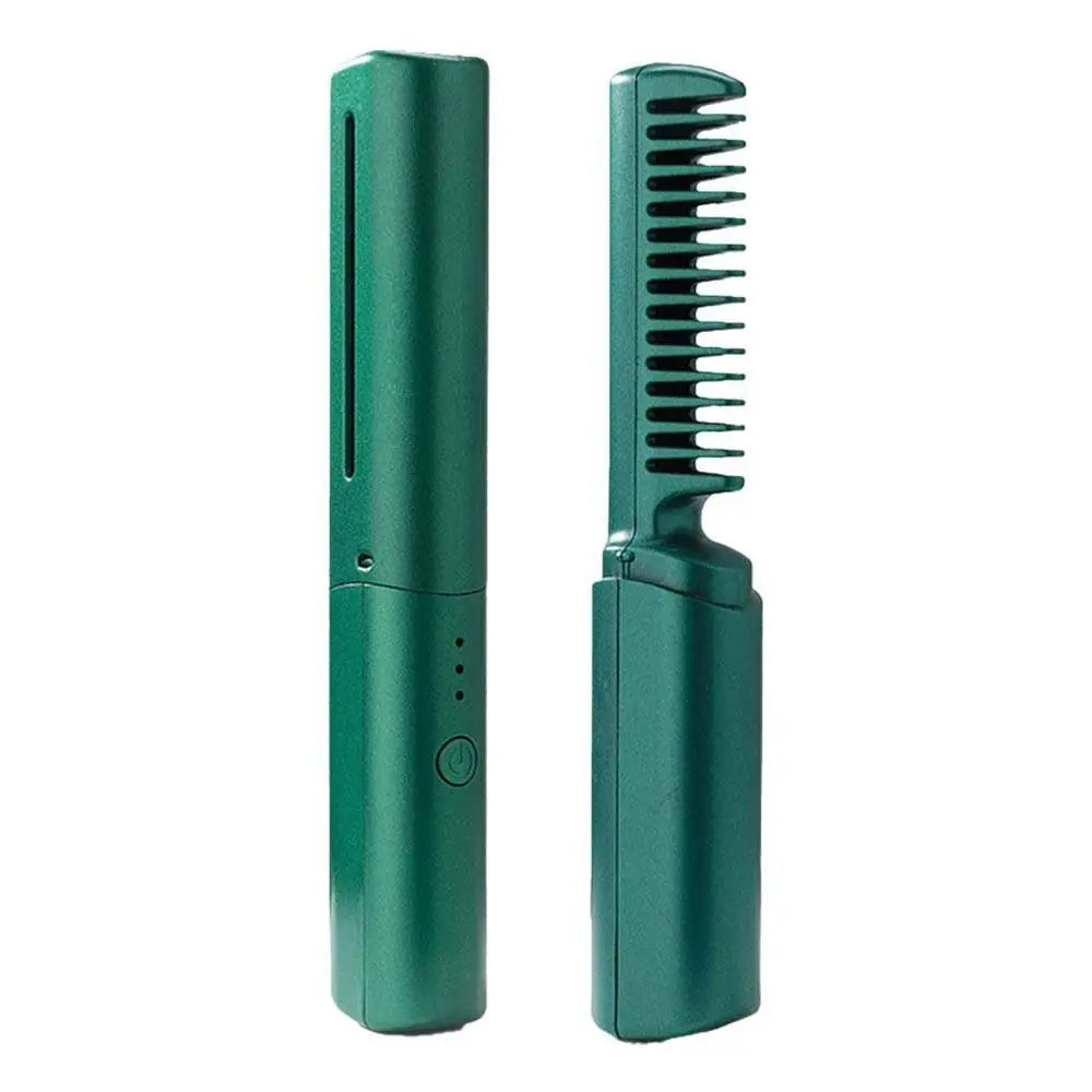 In Lazy Wireless Hair Hot Comb Mini Rechargeable