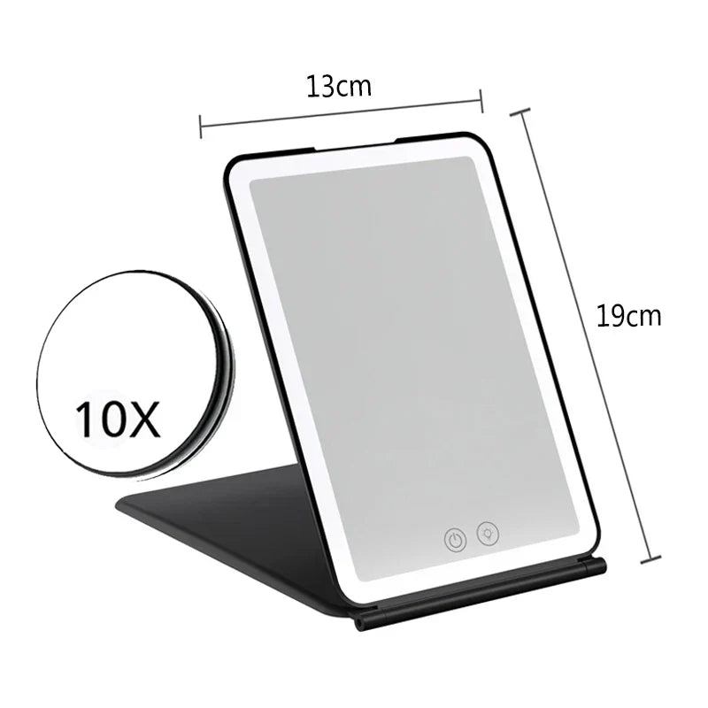 Led Make Up Mirror With Light Tool Portable