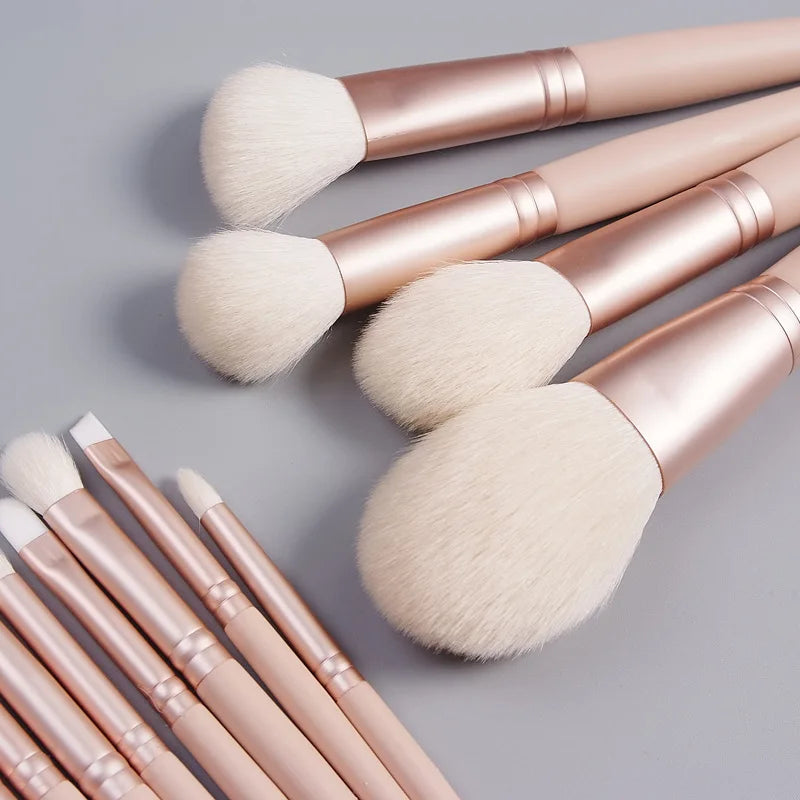 White Goat Hair Makeup Brushes Powder