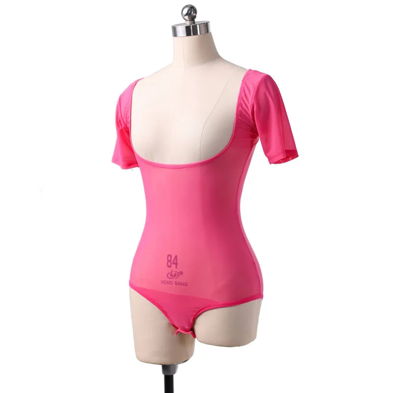 Long Sleeve Bodycon Gauze Top Sheer Pure Mesh