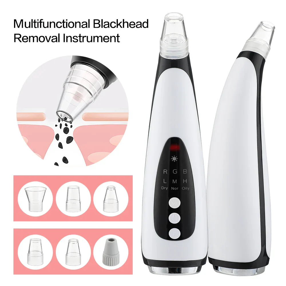 Vacuum Pore Cleaner Electric Blackhead Remover Acne Black