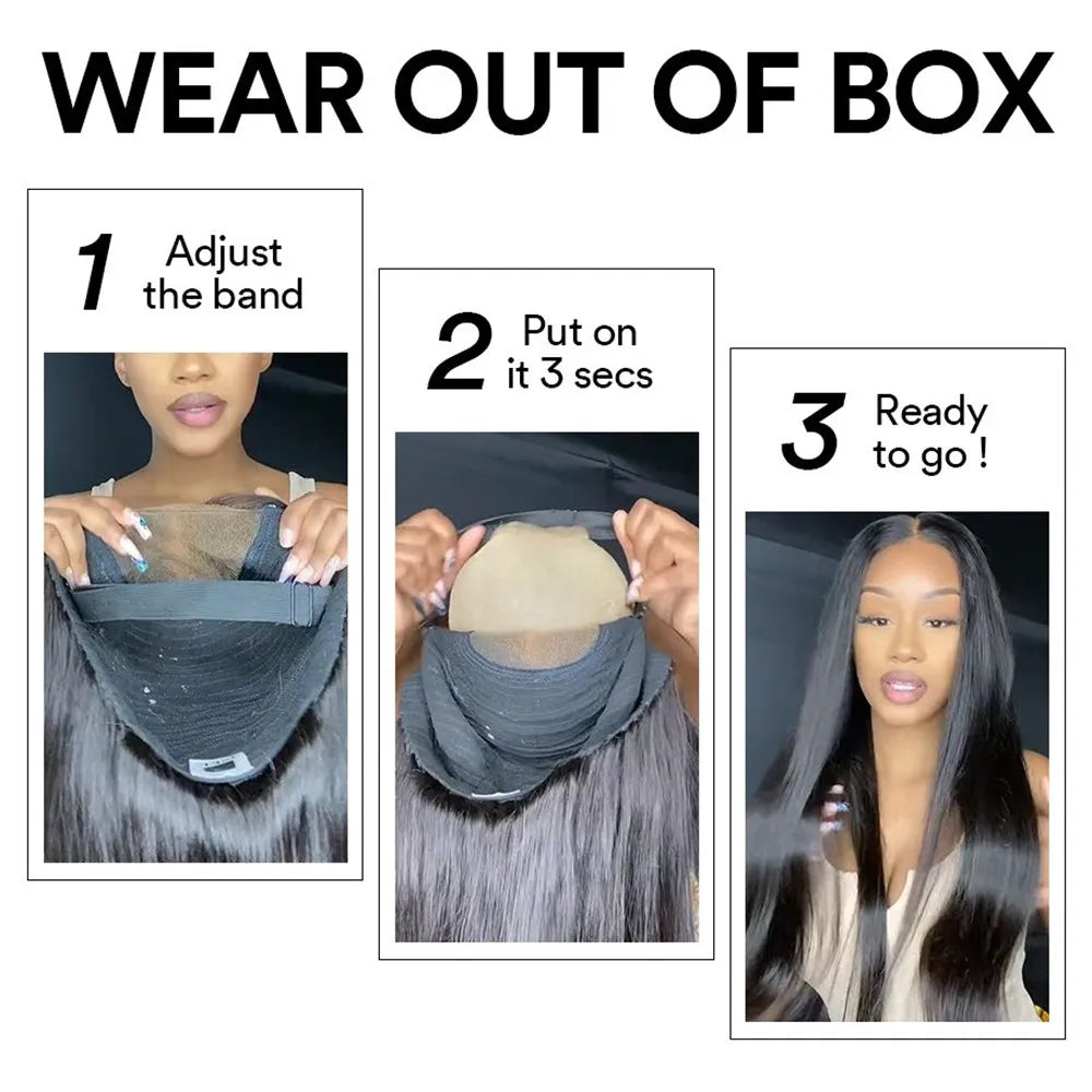 Glueless Wig Human Hair Ready To Wear For