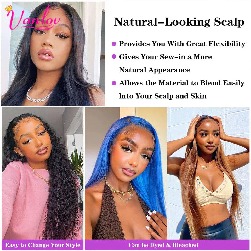 Vanlov Straight Hair Brazilian Straight Human Hair Weave