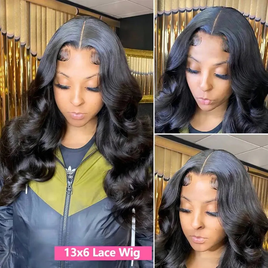 Body Wave Lace Wig Human Hair Pre Plucked