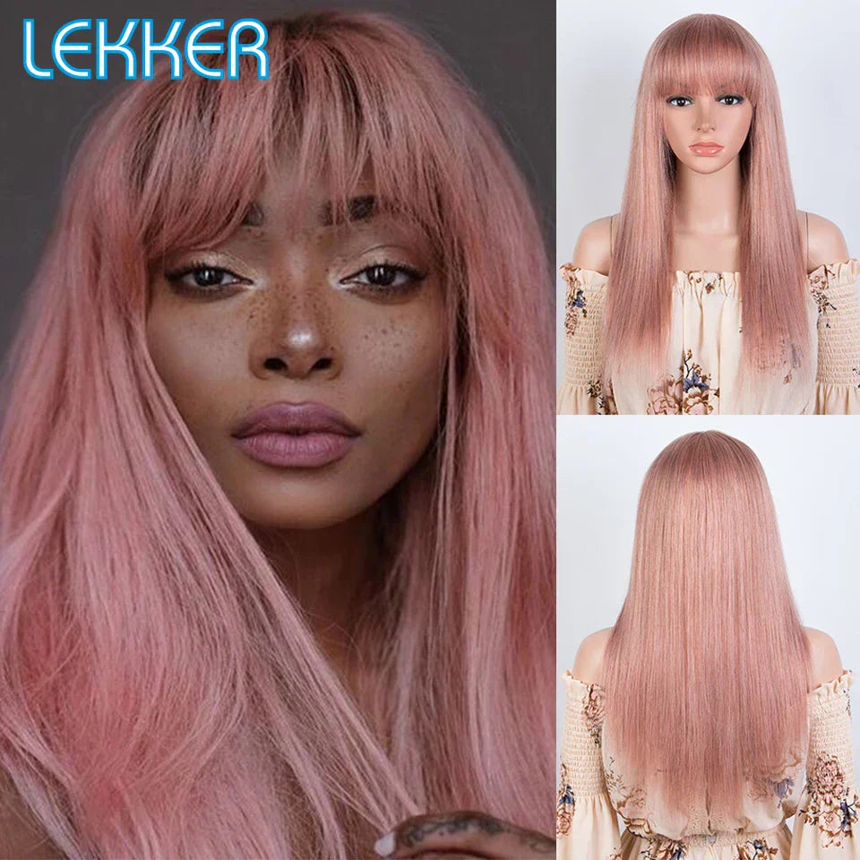 Lekker Wear To Go Rose Pink Bone Straight