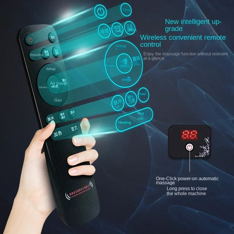 Wireless Remote Control Massage Mattress Back Multi-Functional Kneading