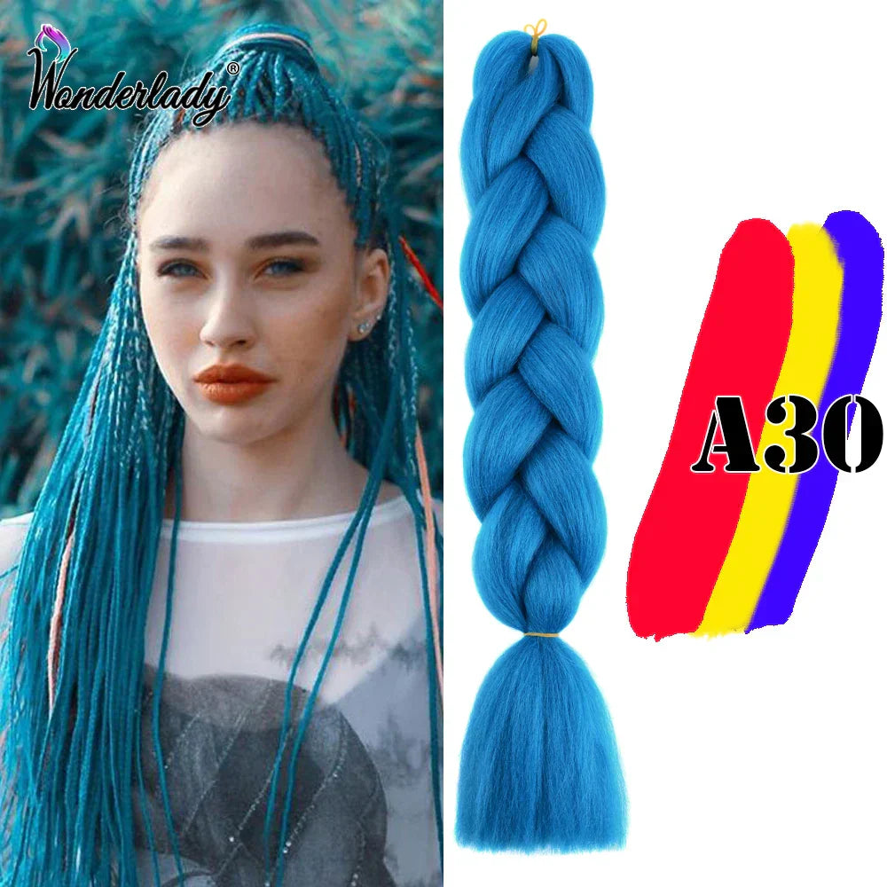 Wonderlady Color Long Colored Braiding Hair Jumbo Braids