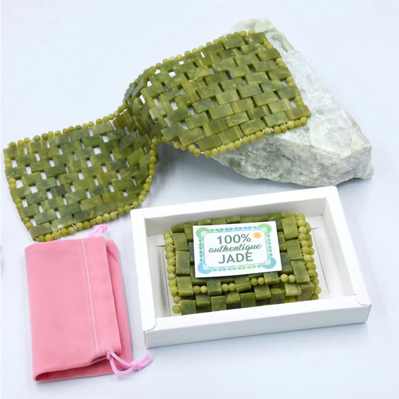 Natural Cooling Jade Eye Mask Facial Pain