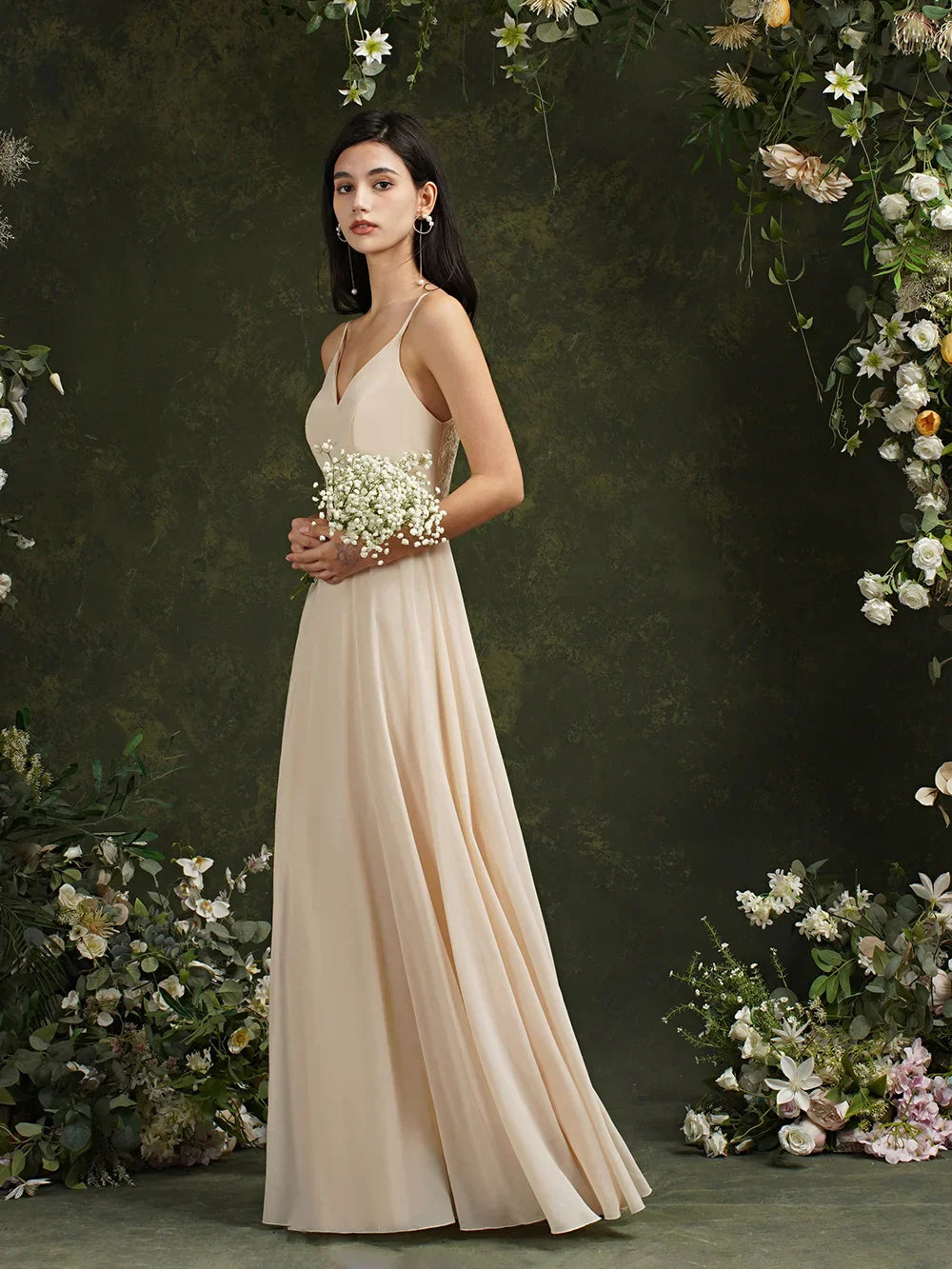 Misshow Bohemian Maxi Women Boho Dress Flowy Back