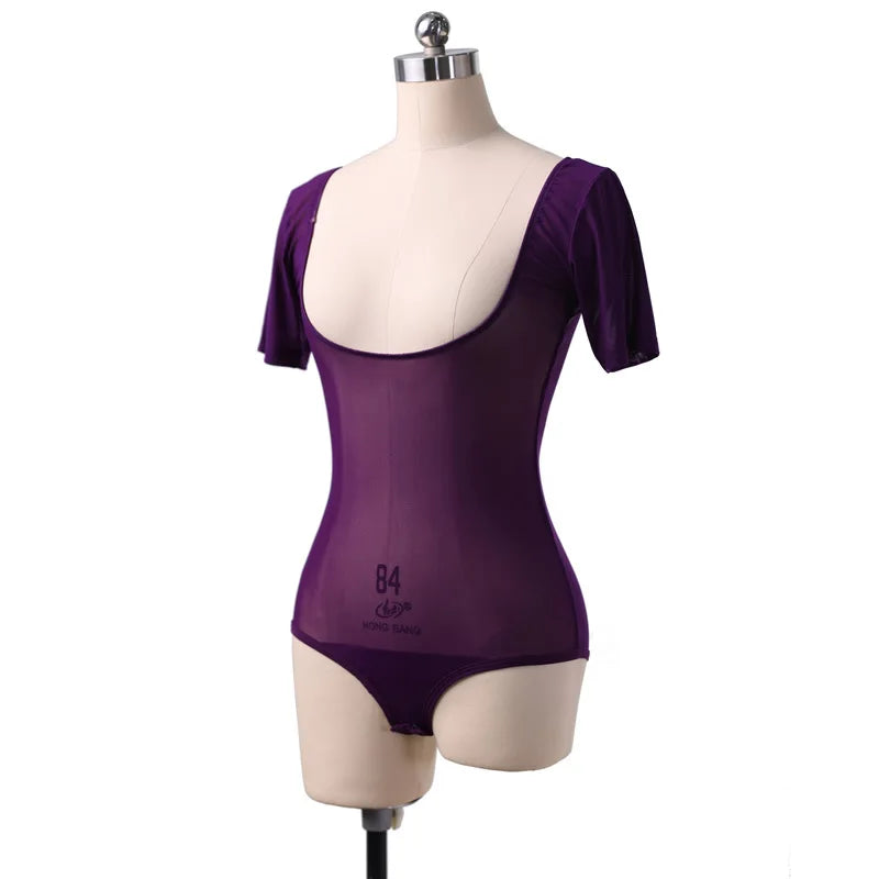 Long Sleeve Bodycon Gauze Top Sheer Pure Mesh