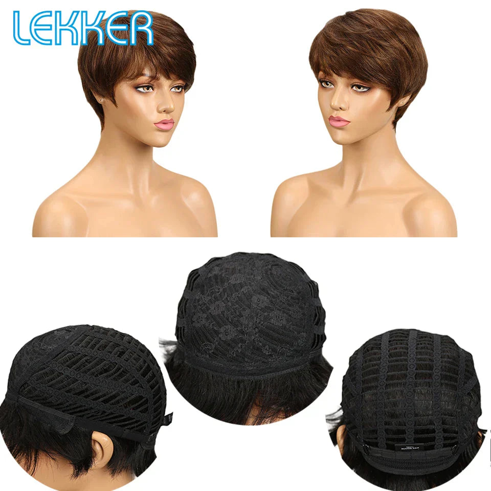 Lekker Wear And Go Golden Blonde Straight Short