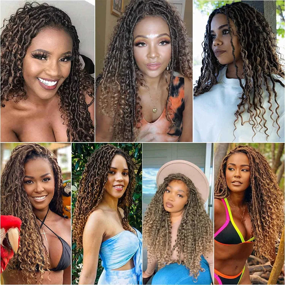 Tress Goddess Faux Locs Wigs Long Braided Lace