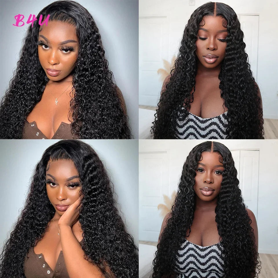 Deep Wave Lace Front Wigs Human Hair X