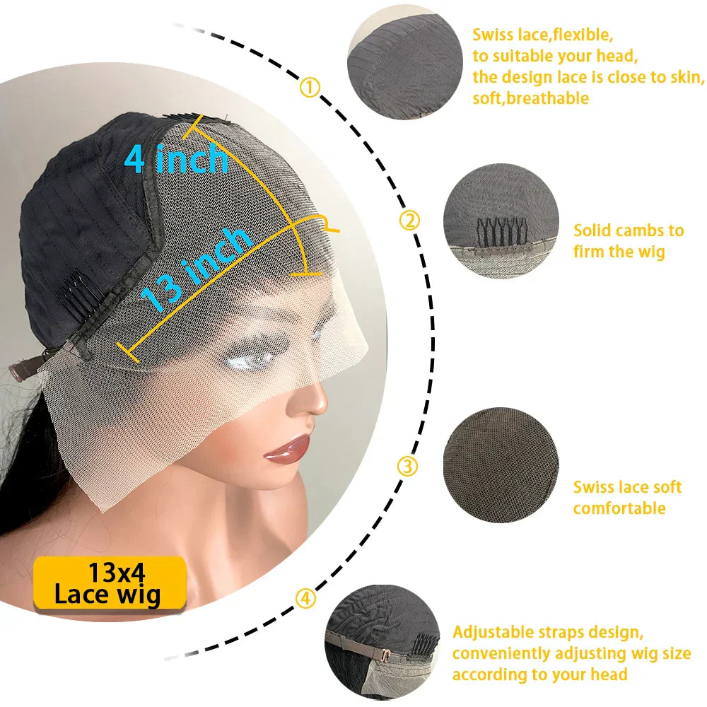 Deep Wave J Burgundy Lace Front Wig X