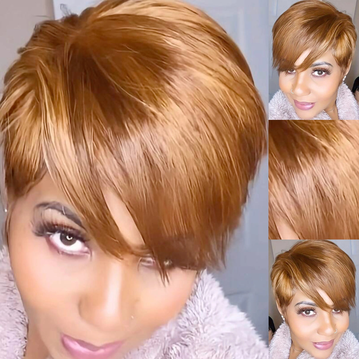 Wigera Highlight Synthetic Pixie Cut Wigs Short Hairstyles