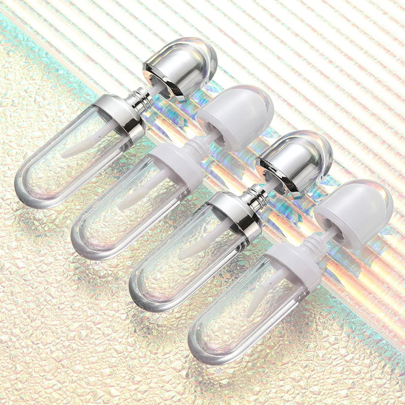 Pink Flat Lip Gloss Tube Dispensing Bottle Lip