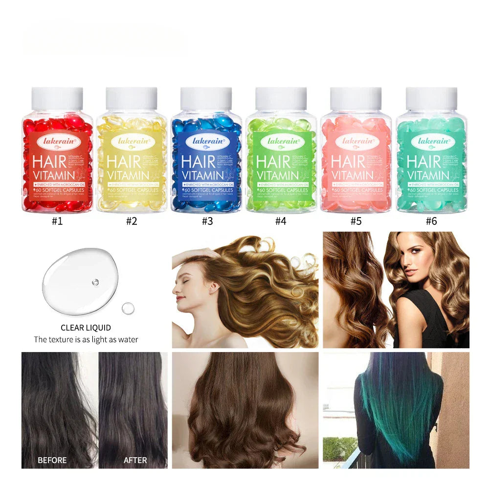 Hair Vitamin C Capsules - 60 Count Scalp Treatment & Repair