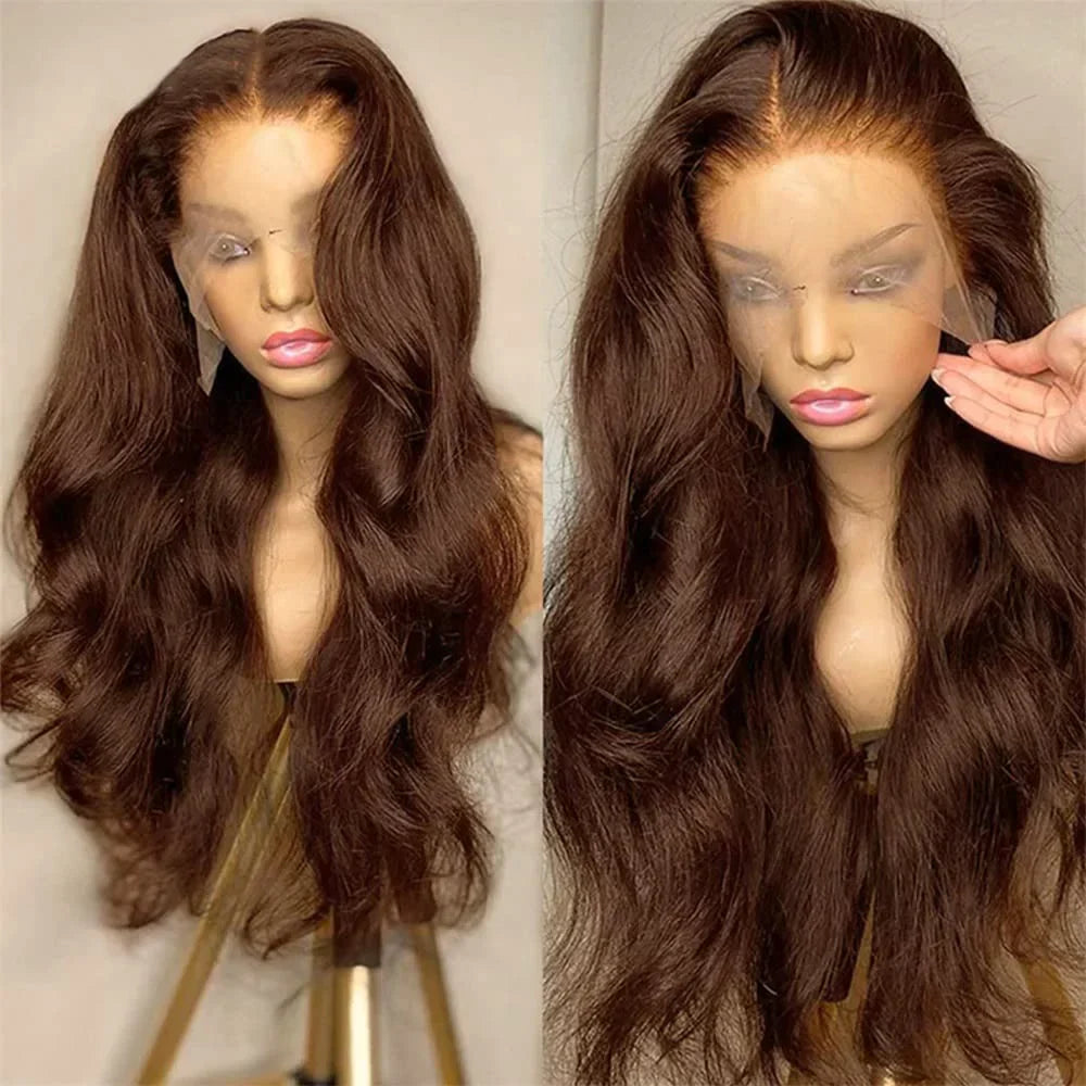 Brown Body Wave Lace Front Human