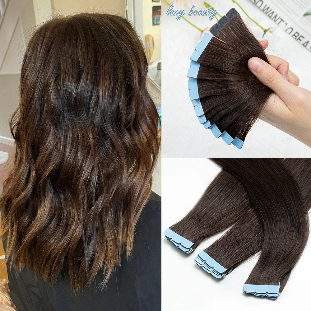 Mini Tape In Human Hair Extensions Double Side