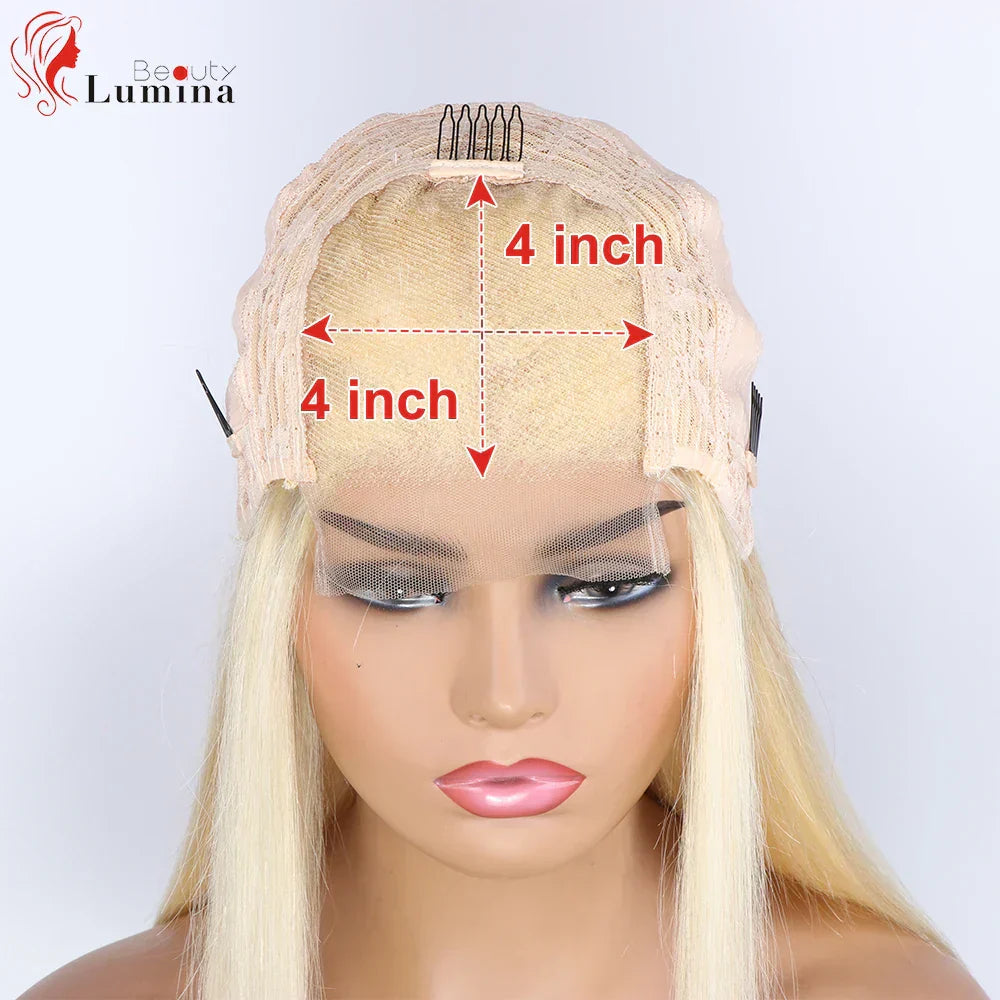 Honey Blonde Color Lace Front Human Hair