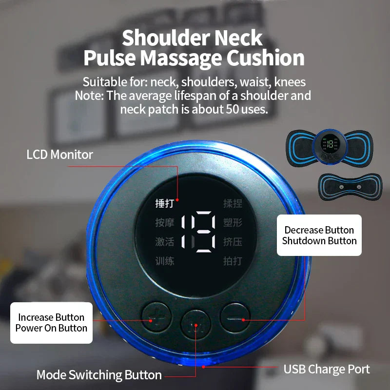 Foot Massager Ems Electric Pad Feet Acupoints Relax