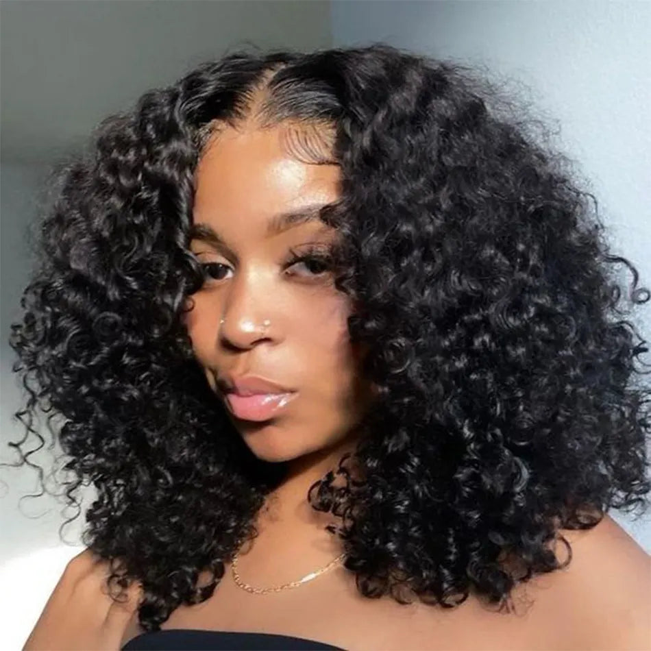 Glueless Wig A Short Bob Wig Deep Wave