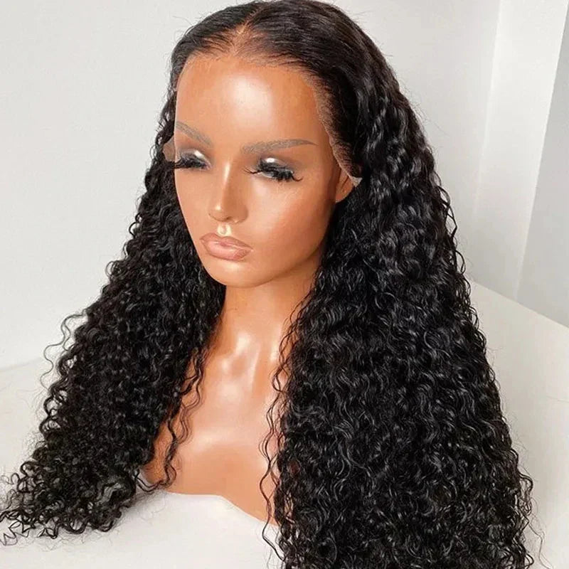 Soft Glueless Synthetic Deep Curly Lace Front