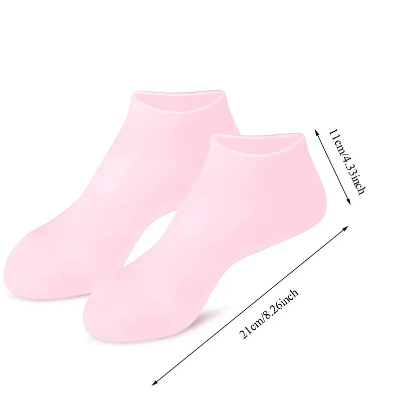 Pair Silicone Foot Care Socks Anti Cracking Moisturizing