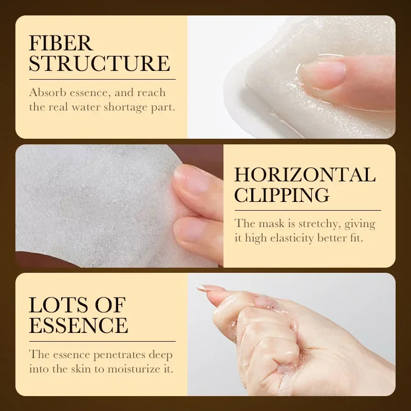 Gold Hyaluronic Acid Face Mask Facial Skincare Anti