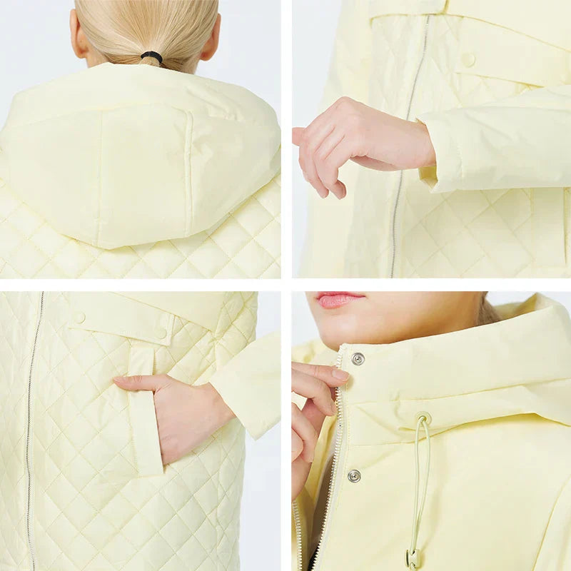 Icebear New Women Casual Short Jackets Hooded Windproof