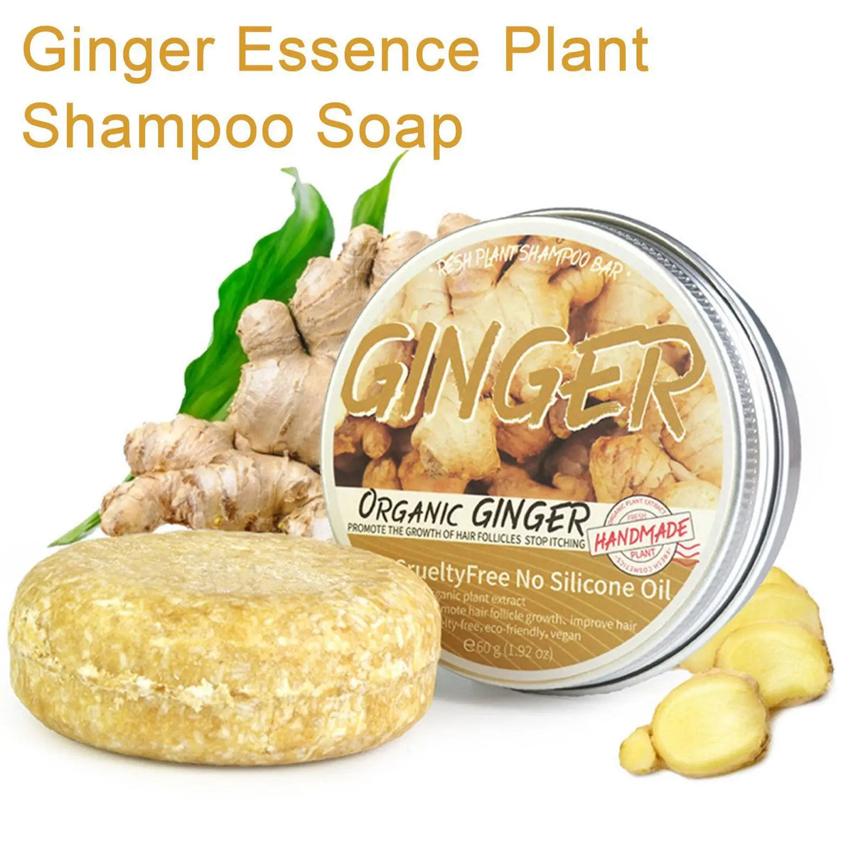 Ginger Polygonum Soap Shampoo Soap Cold Processed Soap