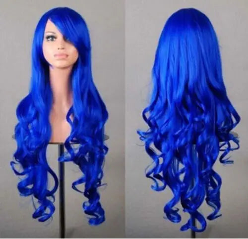 Lady Long Curly Wigs Fashion Cosplay Costume Hair