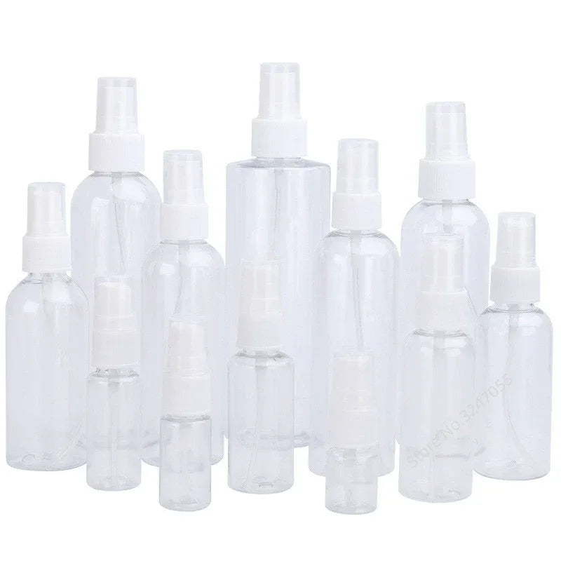 Refillable Clear Pet Plastic Portable Spray Bottle Empty