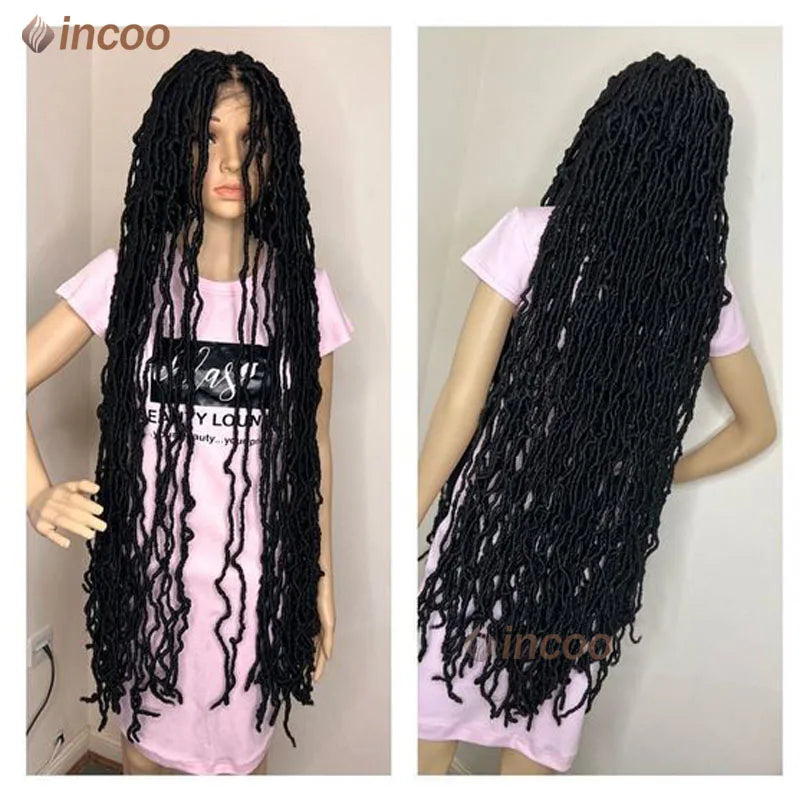 Full Lace Front Braided Wigs Butterfly Locs Crochet