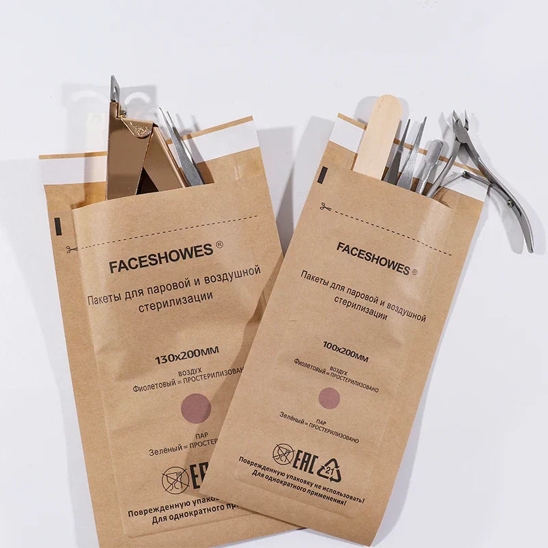 Disposable Manicure Pouch Nail Sterilizer Disinfection Bag Disinfectant