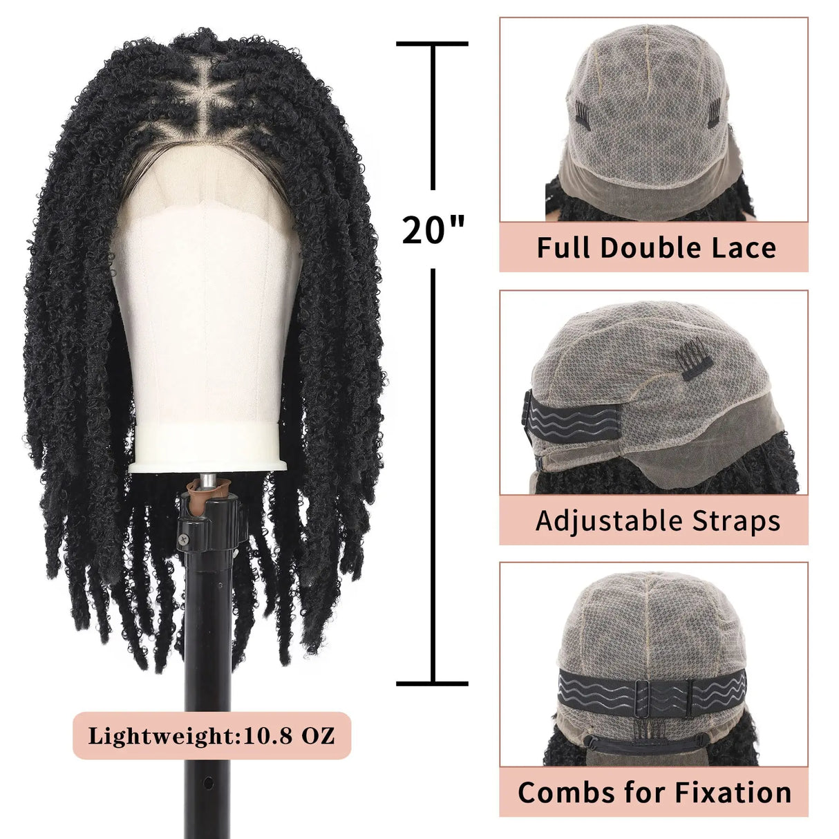 Kalyss Triangle Knotless Butterfly Locs Braided Wigs