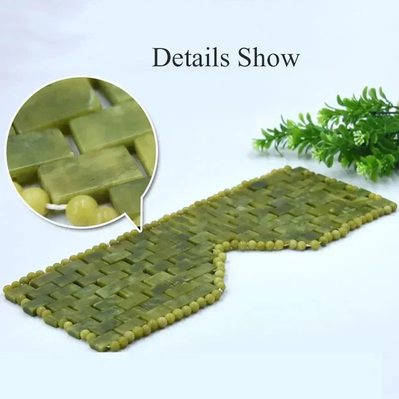 Natural Cooling Jade Eye Mask Facial Pain