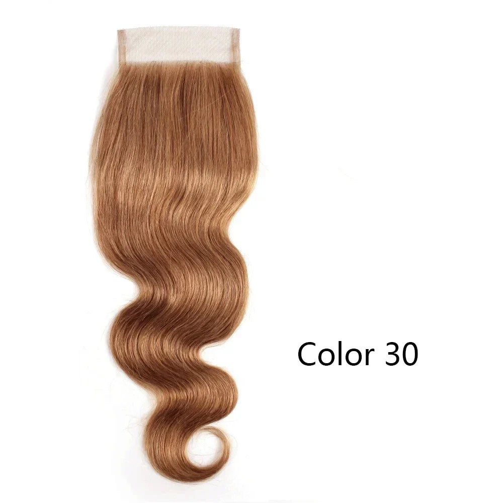 Lace Closure Body Wave Natural Color Dark
