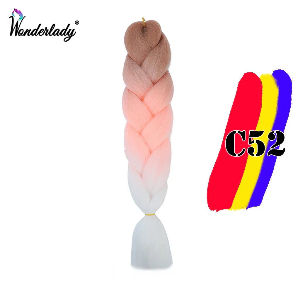 Wonderlady Color Long Colored Braiding Hair Jumbo Braids