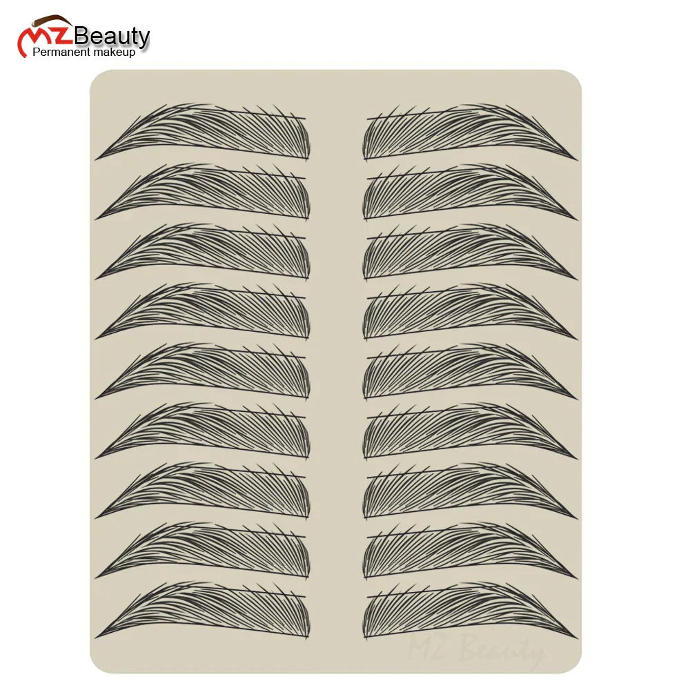 Microblading Popular Men Eyebrows Practices Latex Fake Skin