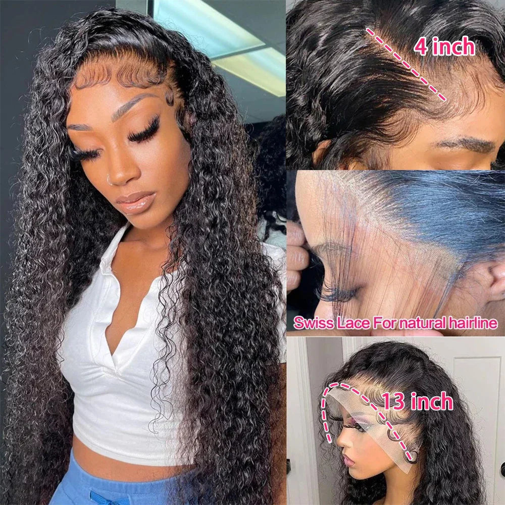 Deep Wave Transparent Lace Frontal Human
