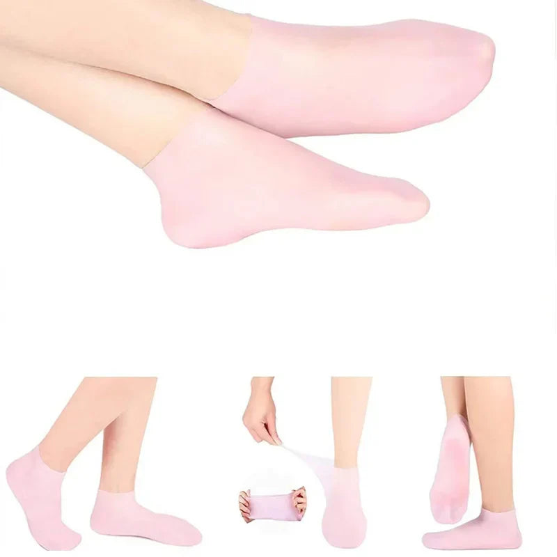 Pair Silicone Foot Care Socks Anti Cracking Moisturizing