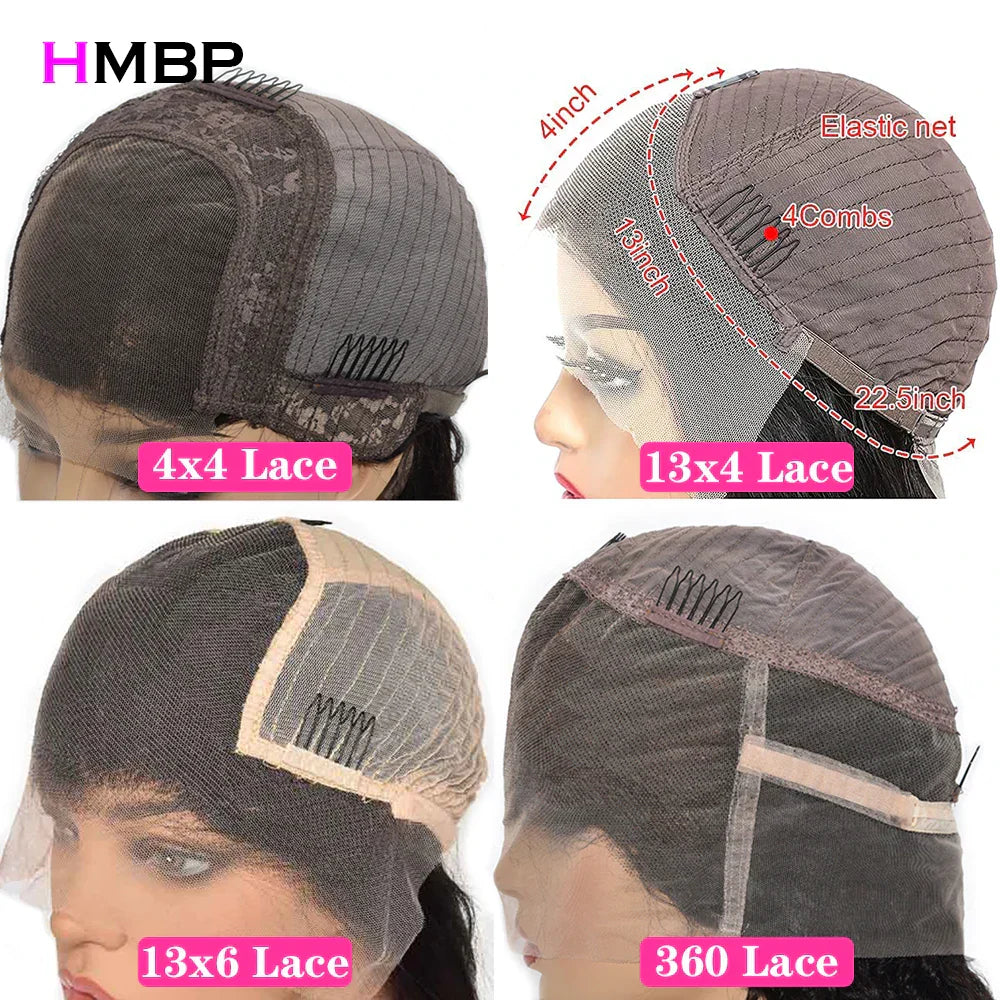 Kinky Straight Wig Glueless Full Lace Wig 13X6