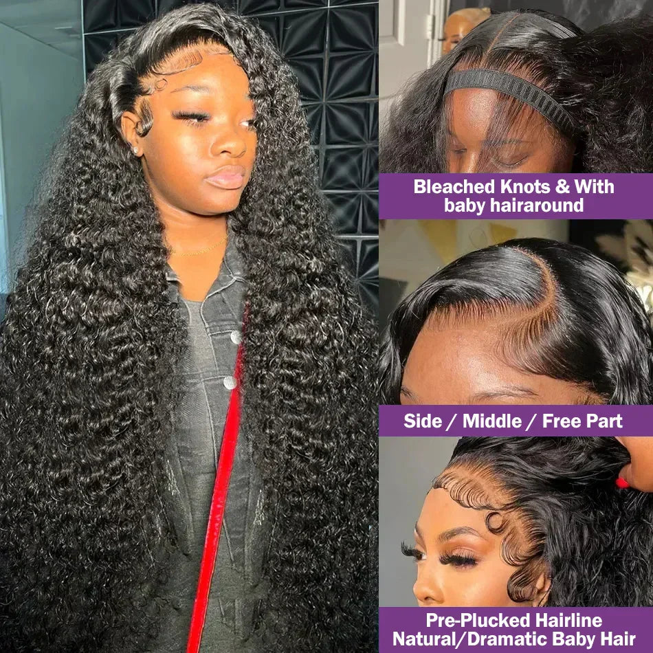 Deep Wave Frontal Wig Hd Lace Frontal